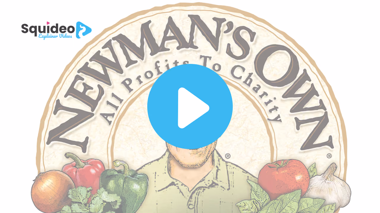 The Newman's Own logo — Paul Newman's face ringed by peppers, tomatoes, onion and garlic, under the line 'All Profits To Charity'
