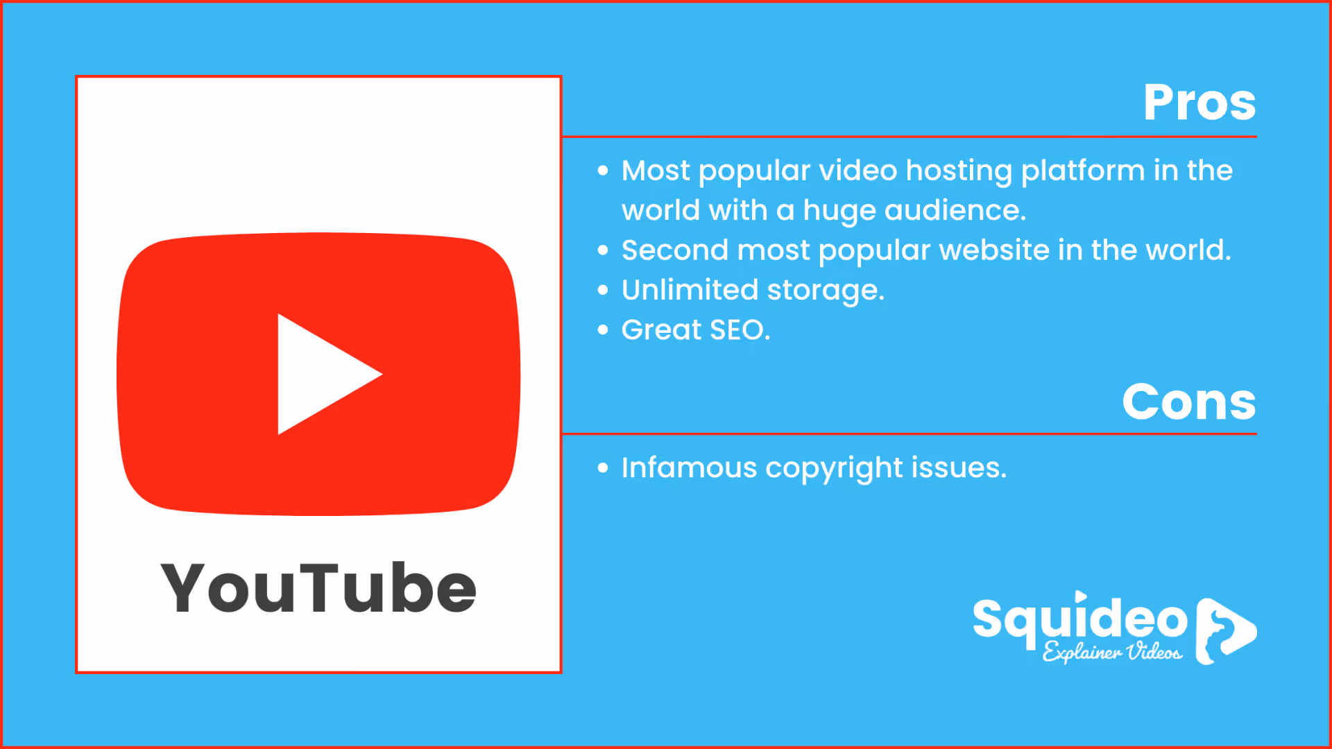 YouTube Video Pros and Cons
